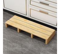 Marchepied en bois massif, plateforme antidérapante pour lits hauts, repose-pieds en pin léger, banc à chaussures durable pour intérieur et extérieur, 12 cm de hauteur