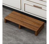 Marchepied en bois massif, plateforme antidérapante pour lits hauts, repose-pieds léger avec finition naturelle, idéal pour l'intérieur et l'extérieur, hauteur 12/15 cm