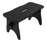 Marchepied en bois noir Creative Deco - 38 x 19 x 21 cm - Meuble de chambre