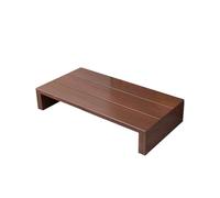 Marchepied en bois pour adultes, intérieur/extérieur, grande capacité marron, 60 x 30 x 15 cm, tabouret de lit robuste pour lits hauts, parfait pour un usage domestique.
