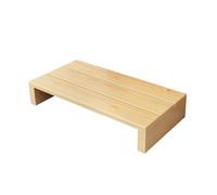 Marchepied en bois pour adultes, intérieur/extérieur, tabouret de lit robuste pour lits hauts, finition naturelle, design robuste (80 x 30 x 15 cm)