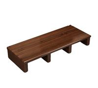 Marchepied en bois pour adultes - Repose-pieds antidérapant pour table de chevet, cuisine et salle de bain, plateforme en bois massif, pas de montage nécessaire, banc bas intérieur/extérieur, 40 à 100