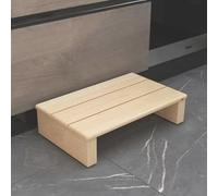 Marchepied en bois pour un accès facile, patins antidérapants pour la stabilité, idéal pour l'intérieur et l'extérieur