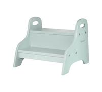 Marchepied enfant en bois aquamarine