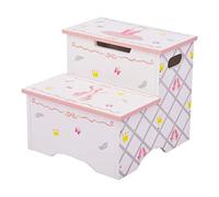 Marchepied Enfant siège Banc pour décor Chambre Enfant bébé Fille Rose Blanc Swan Lake TD-12719A