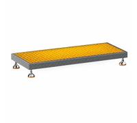 Marchepied Machine, 3000 kilograms Capacité | Acier 3.0 mm, surface antidérapante, pieds réglables, tailles variées(Style K 123x50x13cm)