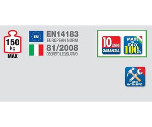 Marchepied pliable 3 marches FACAL FERMO 1.15 m - F4