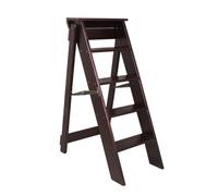 Marchepied pliable à 5 marches pour adultes, construction en bois robuste, portable et durable pour la maison, la cuisine, le bureau