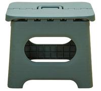 Marchepied pliable avec poignée, petit tabouret en plastique portable et pliable (L, vert)
