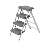 Marchepied pliable double couche en alliage d'aluminium portable pour maison, restaurant, bibliothèque, léger et durable, utilisation polyvalente pour un accès facile