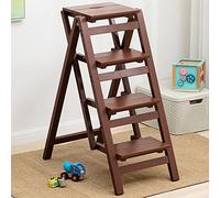 Marchepied pliable - Échelle d'intérieur multifonction pour adultes, bois massif, design robuste et élégant, idéal pour un usage domestique