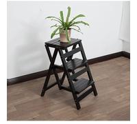Marchepied pliable, échelle portable en bois massif avec design antidérapant, léger pour la maison et le bureau