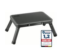 Marchepied pliable en acier avec tapis antidérapant, petit et compact, pour la cuisine, la salle de bain, le camping et bien plus encore - Charge maximale : 130 kg