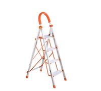 Marchepied pliable en acier inoxydable - Escabeau d'extérieur de 106,7 x 172,7 cm pour usage domestique, ascenseur de fret pratique et design peu encombrant.