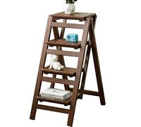 Marchepied pliable en bois - Échelle durable à deux marches pour cuisine et ménage