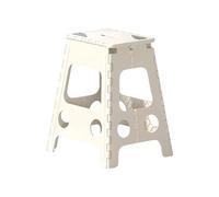 Marchepied Pliable en Plastique CLLXDZ, Blanc, Moderne, 45 cm de Large, Antidérapant, Pliable, avec Poignée, pour Adulte, Jardin, Étagère, Peut Supporter jusqu'à 150 kg