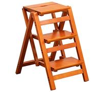 Marchepied pliable et portable en bois, design léger antidérapant pour l'escalade sûre dans la cuisine, la bibliothèque et l'utilisation à la maison