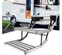 Marchepied Pliable Manuel/électrique Pour Camping-Car, Marche D'entrée En Alliage D'aluminium, Capacité De Charge 200 Kg, Pédale Télescopique Antidérapante, Pour Camping-Car electric-doublelayer