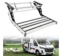 Marchepied pliable manuel en alliage d'aluminium antidérapant avec capacité de charge de 150 kg pour remorques et camions