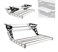 Marchepied pliable manuel en aluminium pour camping-car, marche électrique automatique/manuelle, avec lumière, camping-car, caravane, 2 étapes