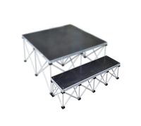 Marchepied pliable portable pour un accès facile aux scènes, événements, modélisation et mariages - Design léger et compact