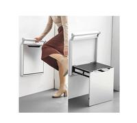 Marchepied pliable pour salle de bain et balcon - Repose-pieds mural idéal pour les personnes âgées et les adultes handicapés