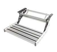 Marchepied Pliant en Alliage d'aluminium pour Camping-Car, Double Couche/Simple Couche, pour Caravane et remorque(Single Layer RV Step One Siz)