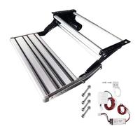 Marchepied Pliant pour Camping-Car, marchepied électrique, Automatique et Manuel, capacité de Charge de 150 kg, marchepied Pliant en Alliage d'aluminium avec éc(Electric Automatic Single la)