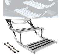 Marchepied Pliant pour Camping-Car, marchepied électrique et Automatique, télescopique et antidérapant, pour Camping-Car, Caravane, Caravane, 150 kg/330 LB(Double Layer One Size)