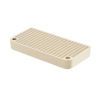 Marchepied pour bac à litière double couche, 32,6 x 16,3 x 4,9 cm, fonction de filtre et pédale de rampe robuste et étanche pour un usage domestique, conçue pour les chatons, lapins et petits animaux