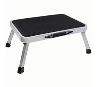 Marchepied pour caravane, camping-car, pliable, avec poignée de transport, 38 x 26 cm, 1 marche de 17 cm de haut, charge maximale de 150 kg, marchepied en acier, pour camping, caravane, personnes