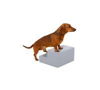 Marchepied pour Chien, en Mousse, pour Animaux de Compagnie, Petits et âgés, Aide à la montée Douce, pour canapé, lit et Voiture, sûre, Stable et Facile d'entretien, Gris, Taille 2 (Gris, Medium, 2)
