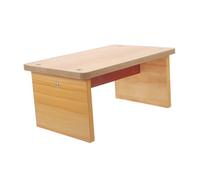 Marchepied pour Toilettes en Bois Kaki, Tabouret Antidérapant | Bords Arrondis, Stabilité Renforcée, Capacité de Charge Élevée, pour Adultes et Personnes Âgées