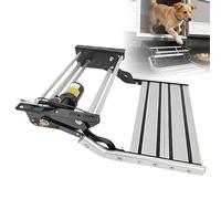 Marchepied pour véhicule récréatif, pliable en aluminium, extra large, pédale antidérapante, capacité de charge de 150 kg, automatique (24 V) pour remorques et camping-cars