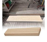 Marchepied robuste - Plateforme en bois personnalisable pour salle de bain, jardin, porte d'entrée et lits hauts - Supporte jusqu'à 226,8 kg, idéal pour les marches extérieures