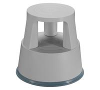 Marchepied roulant plastique 2 marches - gris clair