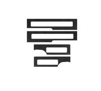 marchepied voiture Bande de seuil de voiture en cuir anti-coup de pied pour pédale de bienvenue, compatible avec Haval H9 2024 pédale pied(Built-in black)