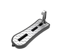 marchepied voiture Barre de toit pliable pour voiture, marchepied universel, crochet de verrouillage, pédale auxiliaire, échelle de bagages pour toit automatique(Extended In Silver)
