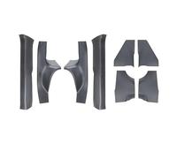 marchepied voiture Convient pour Tesla Fit pour modèle 3 Highland 2024 Seuil de porte avant arrière Pad Porte Bienvenue Pédale Seuil Bande ABS(8pcs sets)