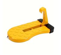 marchepied voiture Crochet de marchepied pliable pour porte de voiture, support de toit, multifonction, universel, loquet, pédale, alliage d'aluminium, sécurité(Yellow)