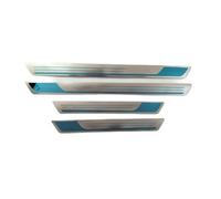 marchepied voiture Lot de 4 plaques de seuil de porte de voiture en acier inoxydable pour Volkswagen adaptées à Bora (2013-2019)