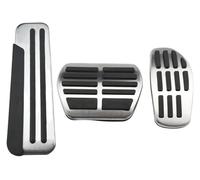 marchepied voiture Pour Captur Pour Kaptur 2019-2023 Tapis De Repos Pédale Frein À Gaz Carburant MT Pédales Voiture Couvre Plaquettes Caoutchouc(AT with Rest)