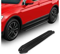 Marchepieds bas de caisse pour Jeep Renegade 2015-2024 Aluminium Noir Gris