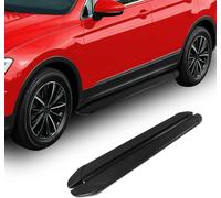 Marchepieds bas de caisse pour VW Tiguan Allspace 2016-2025 Alu noir 2pcs