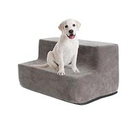 Marchepieds de voiture - Escaliers à 2 étages pour animaux de compagnie, support en velours pour animal domestique, escalier amovible, donne à vos animaux un accès facile aux lits hauts ou au canapé