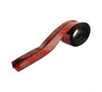 Marchepieds d'escalier antidérapants | Bordure de sécurité en PVC | Bandes antidérapantes ignifuges | 5 x 2,5 cm de long et 3 m de long | Marches noires pour intérieur et extérieur