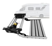 Marchepieds électriques rétractables avec capteur de porte automatique, construction en alliage d'aluminium pour une meilleure accessibilité, parfaits pour les remorques de voyage et les camping-cars