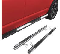 Marchepieds en acier inoxydable Tubes de bas de caisse pour Citroën Berlingo 2008-2018 Argent