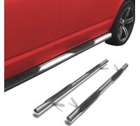 Marchepieds en acier inoxydable Tubes de bas de caisse pour Citroen C-Crosser 2007-2012 Argent