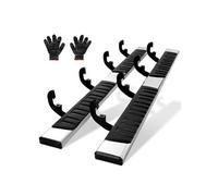 VEVOR Marchepieds 2PCs de 16,5 cm Compatible avec Chevy Silverado 2019-2023/GMC Sierra 1500/Silverado 2020-2024 /Sierra 2500/Crew Cab3500HD, Barres Latérales en Acier Inoxydable 201, Charge 227 kg